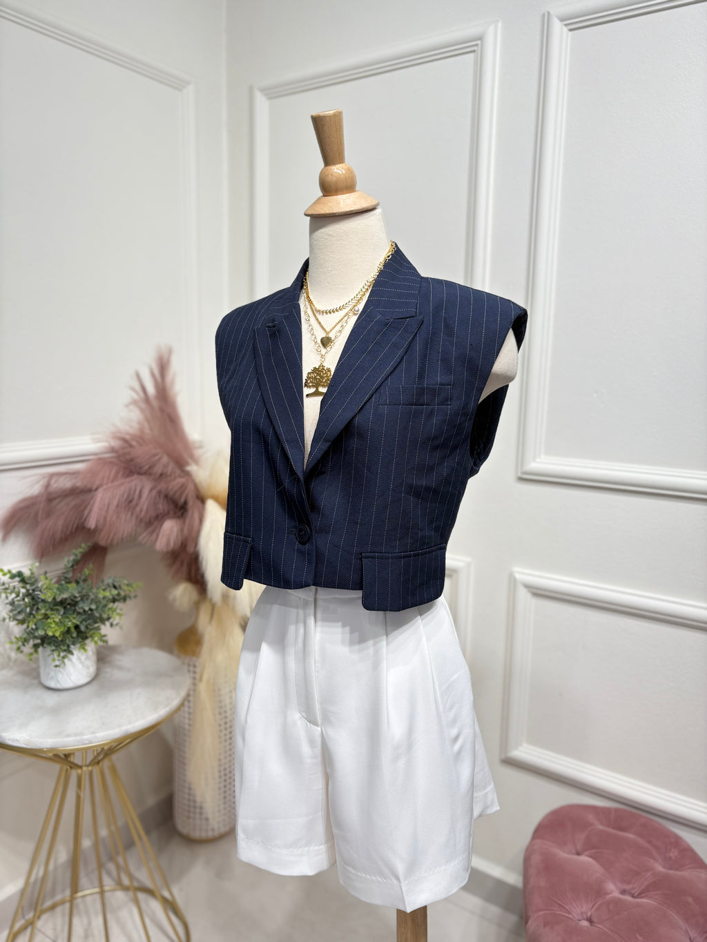 Navy vest