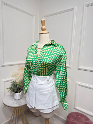 Green blouse