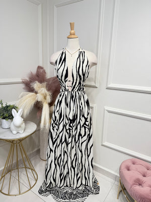 B&W Maxi Dress
