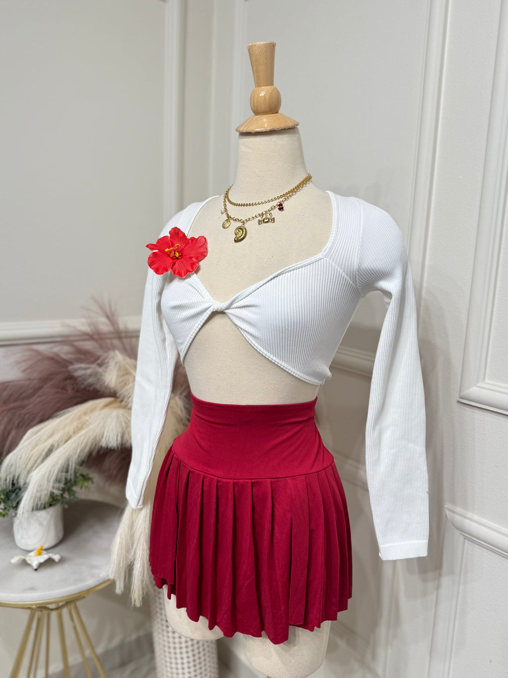 Red Skort