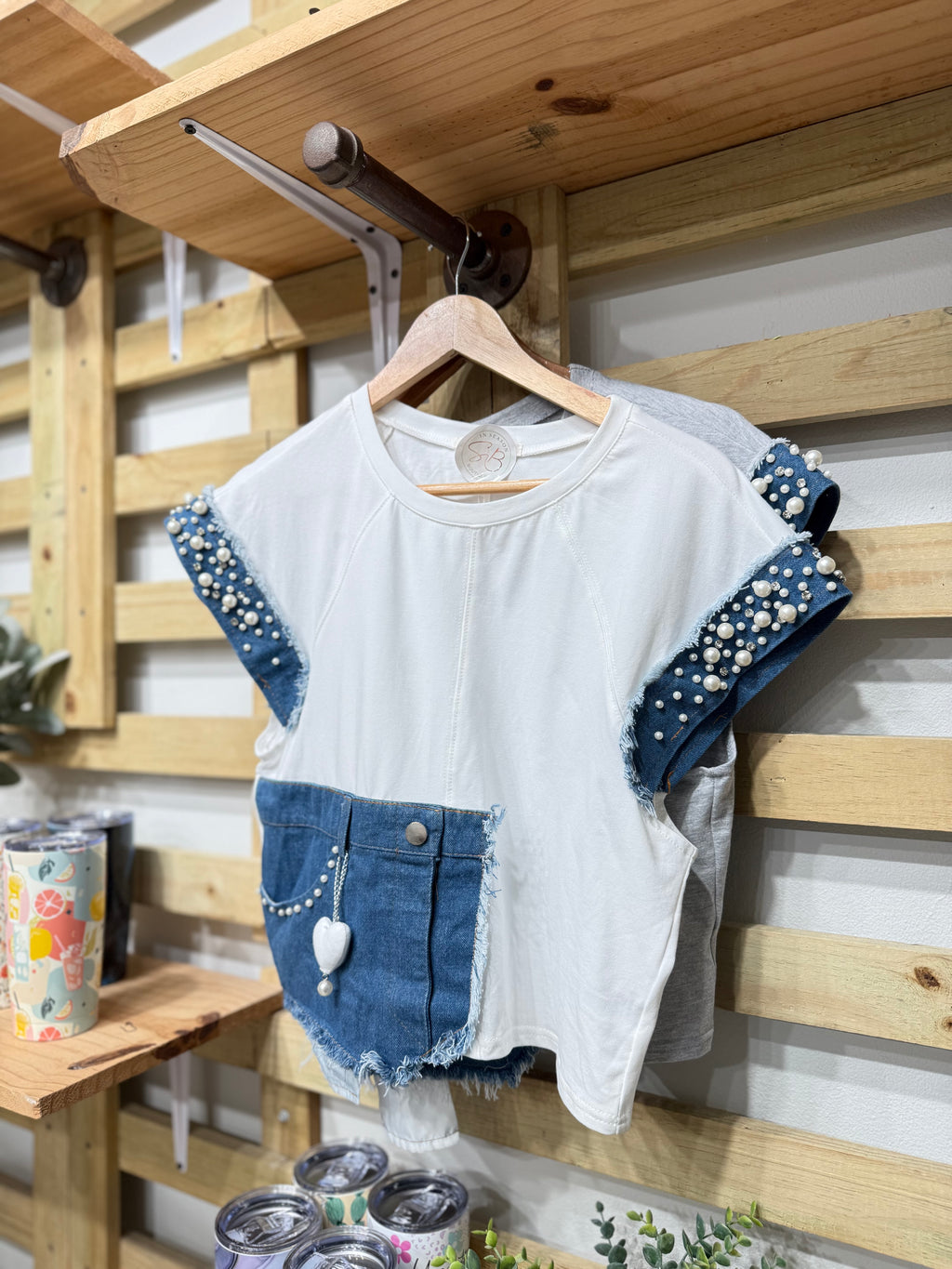 White pearl top