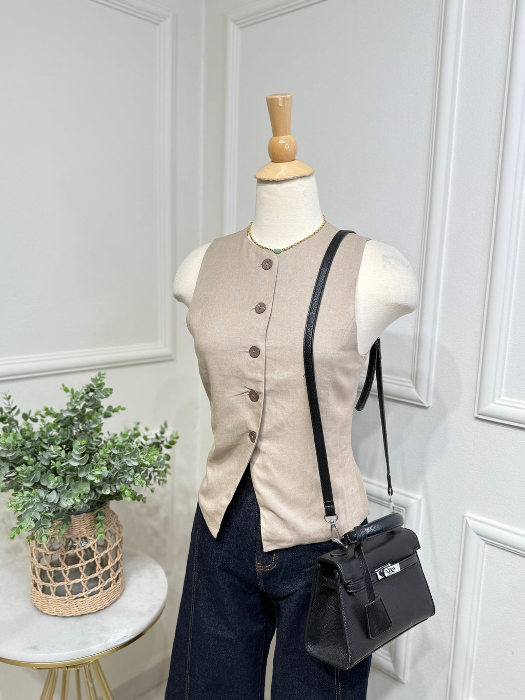 Camel Vintage Vest