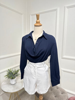 Elegant blouse navy
