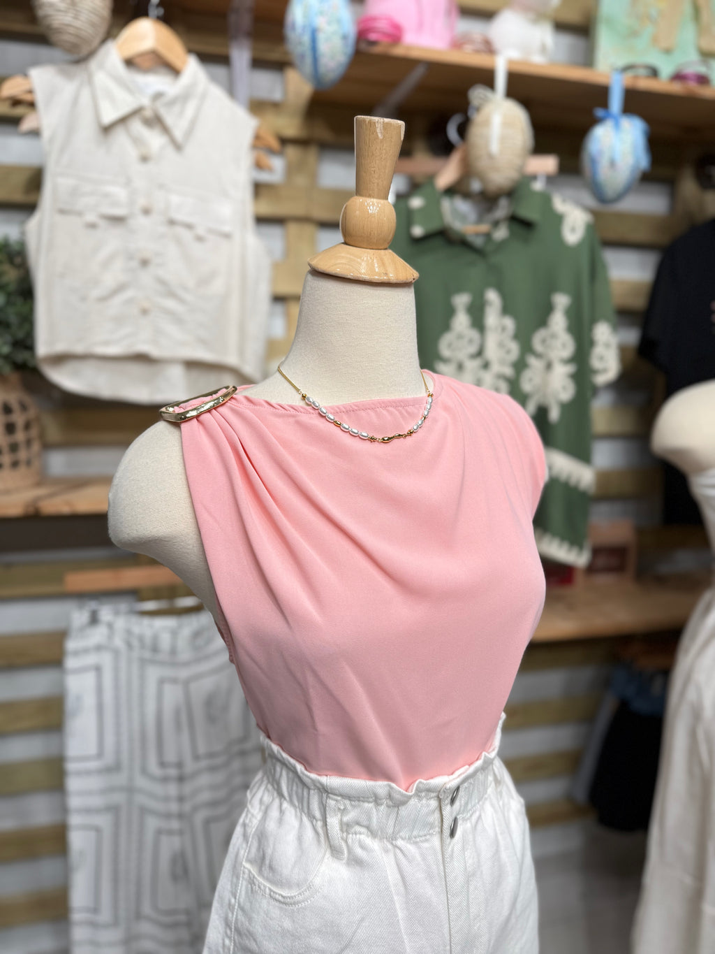 Elegant blouse pink