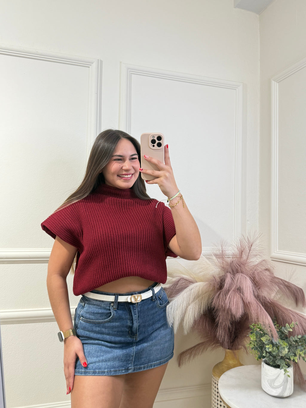 Wine Blouse