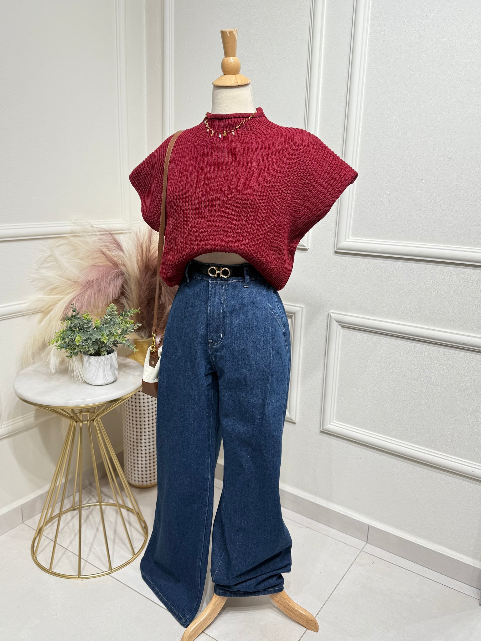 Wine Blouse