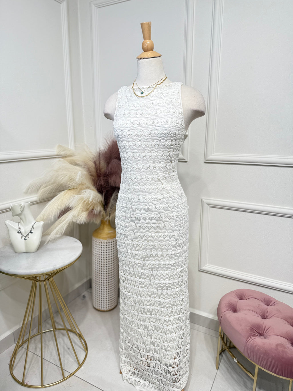 Beachy Dress Beige