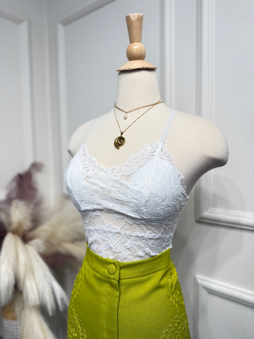 White lace top
