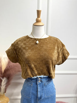 Camel Texture Blouse