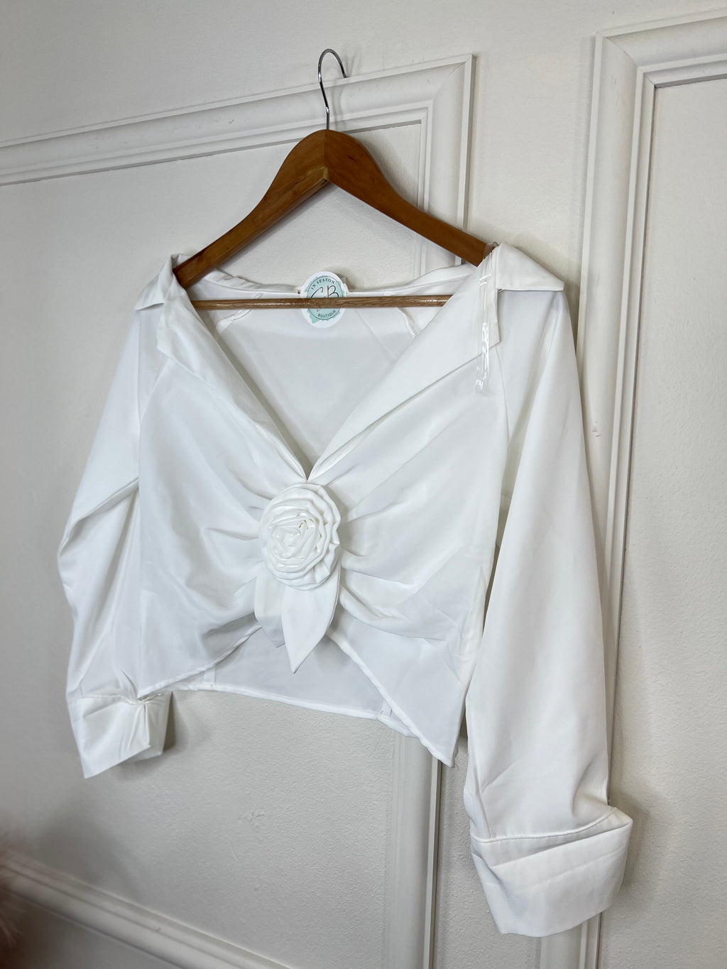 White Flower Blouse