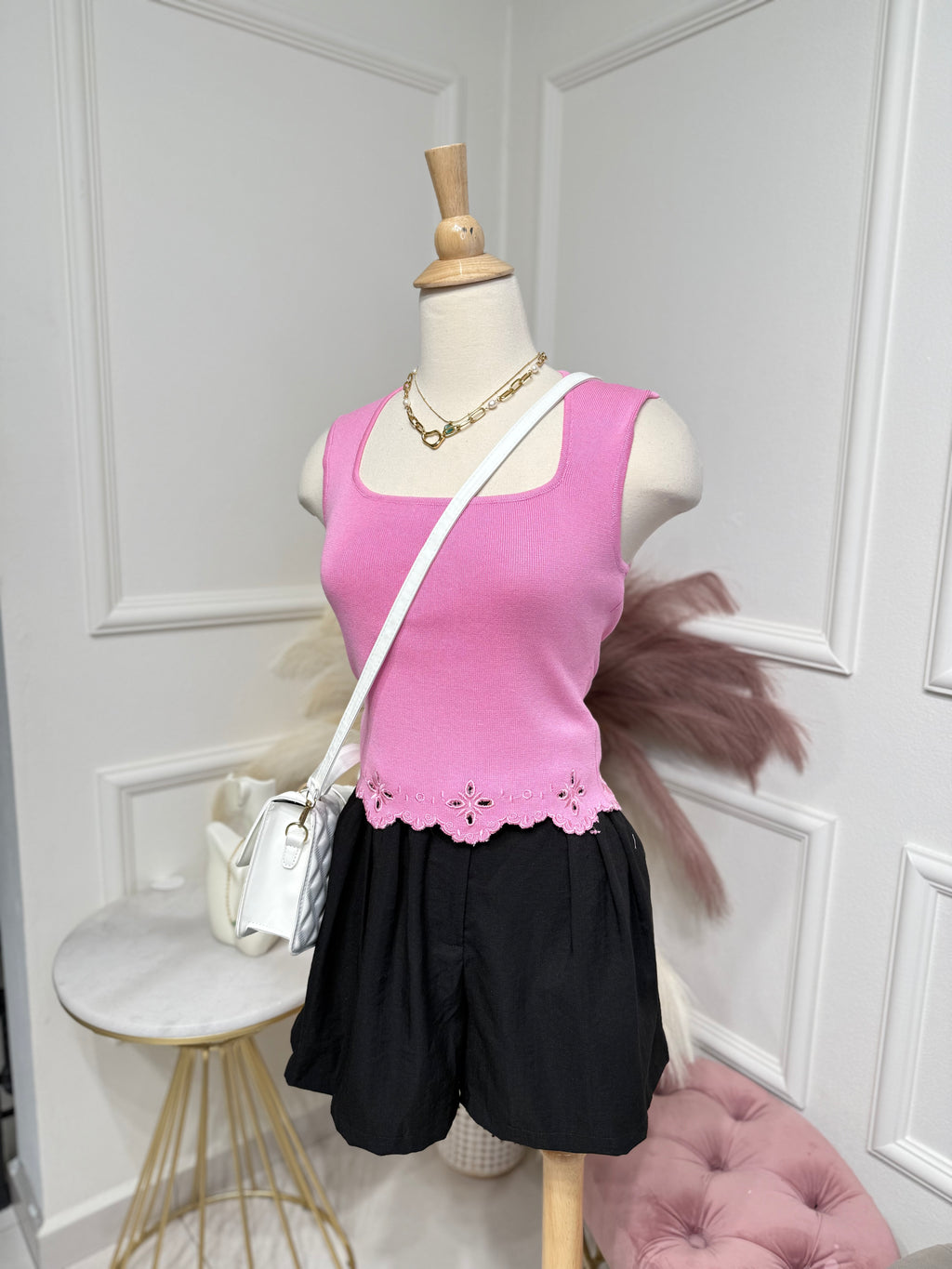 Pink Flowers Top