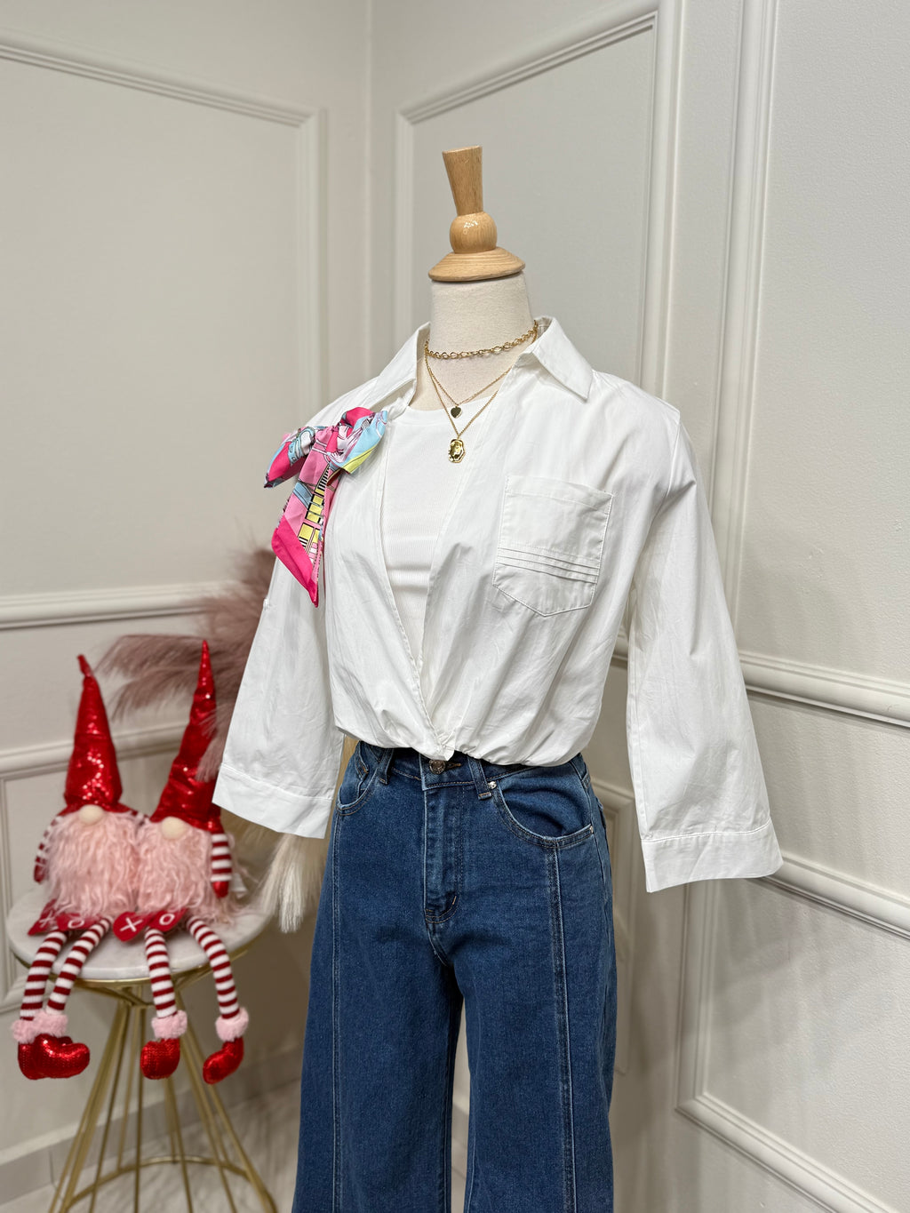 Annie white blouse
