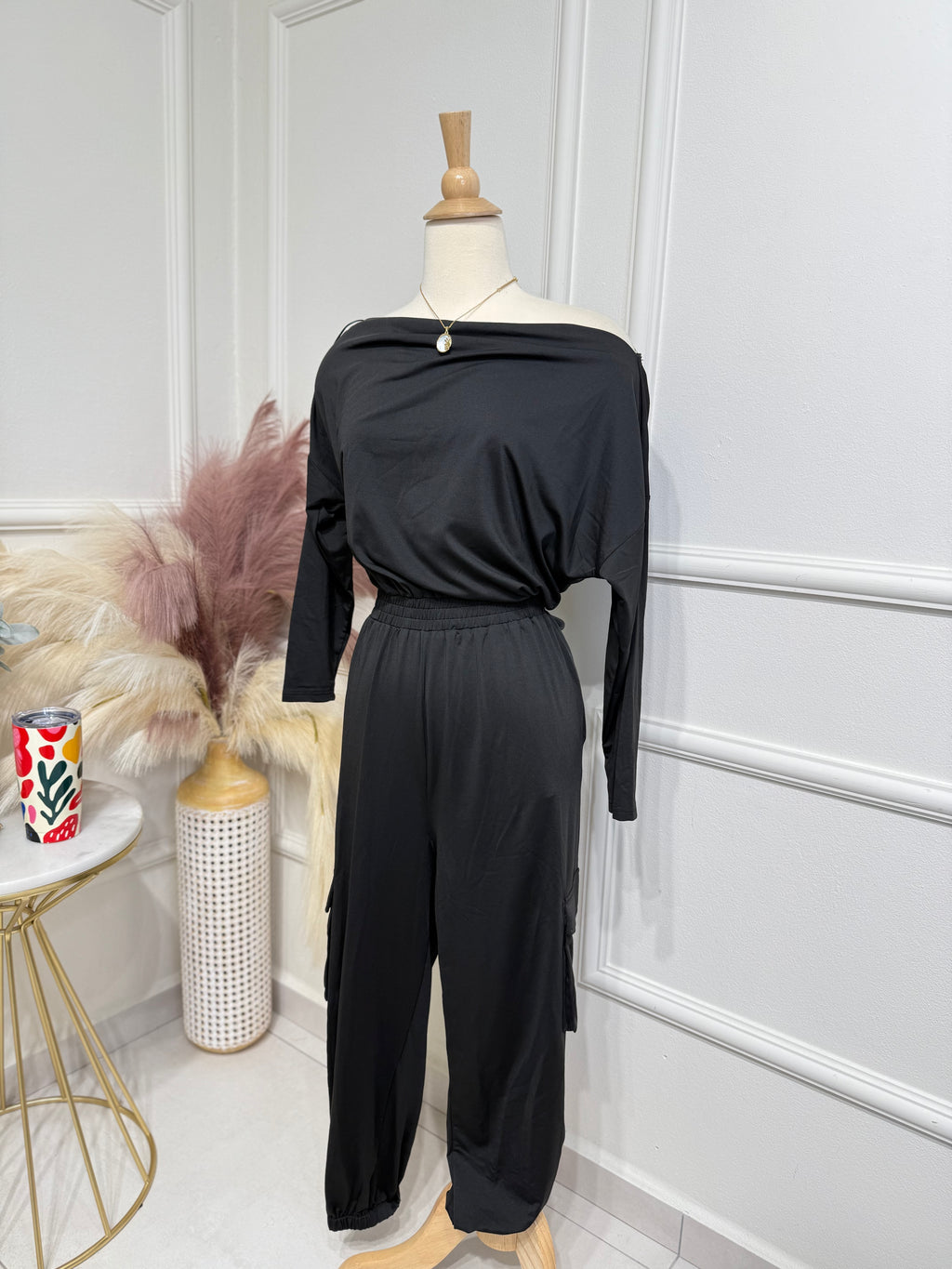 Black jumpsuit