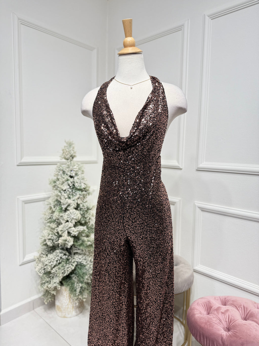 Black Rose Gold Jumpsuit