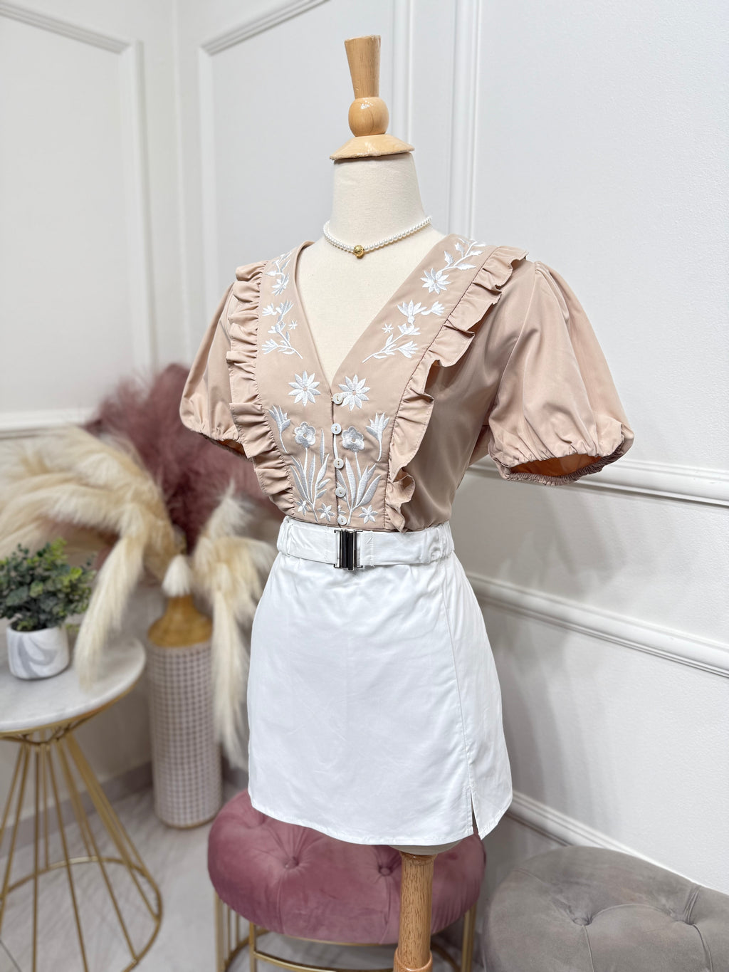 Elegant cream blouse