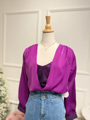 Purple bright top