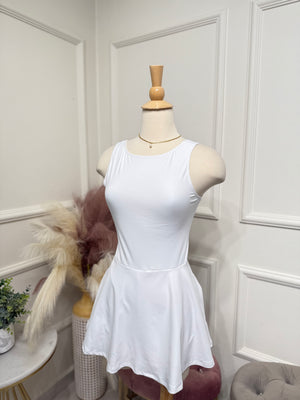 White Sport Romper