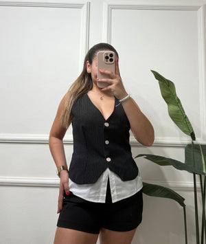 Black & White Vest