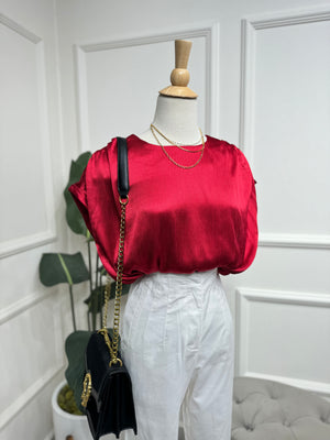 Ruby Red Blouse