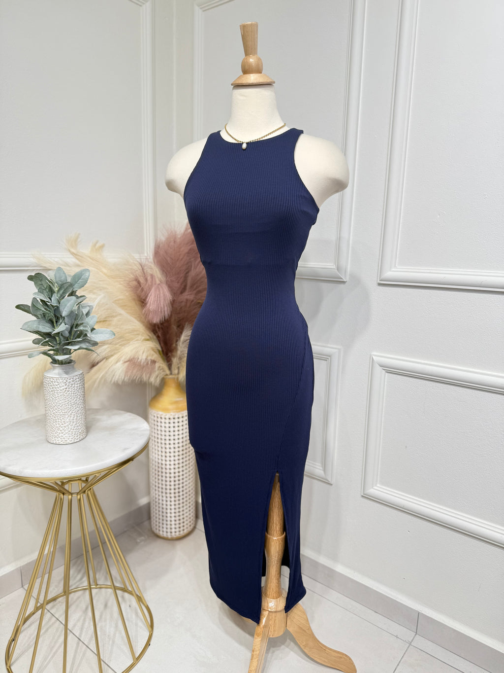 Navy Midi Dress
