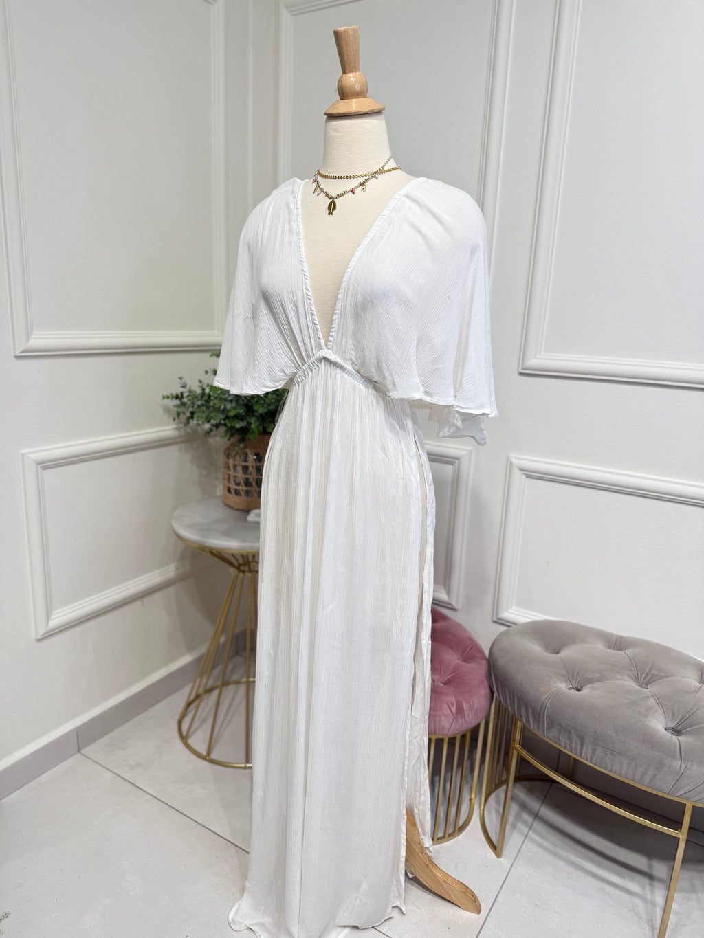 Dress cover-up white