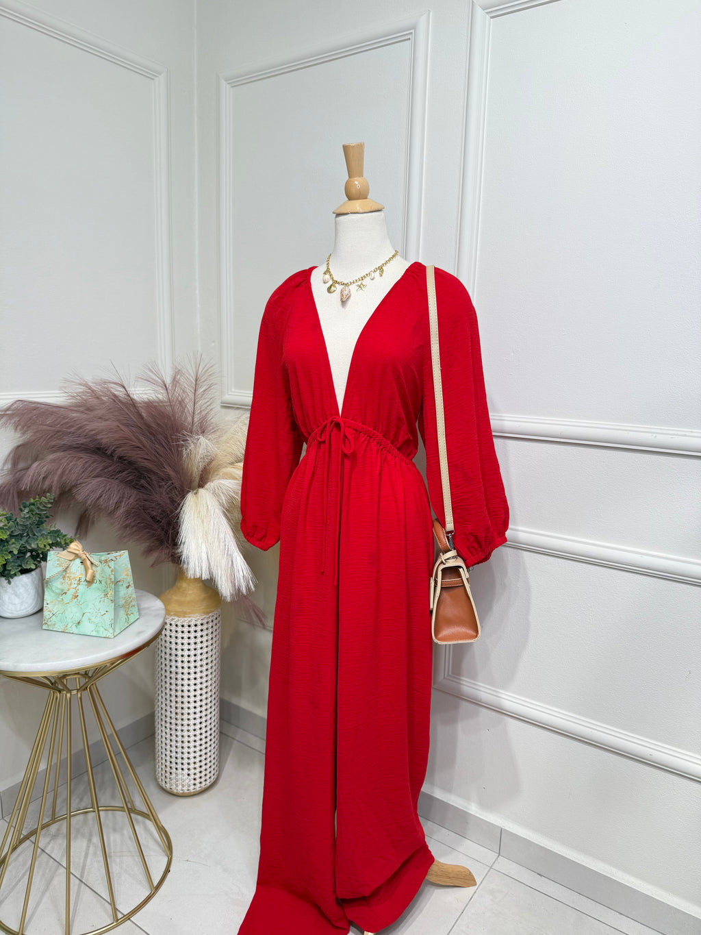 Classy Jumpsuit Red