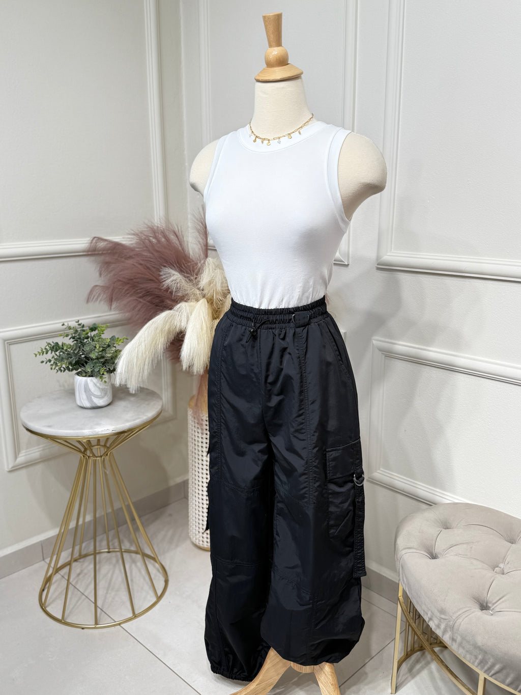 Black Cargo Pant