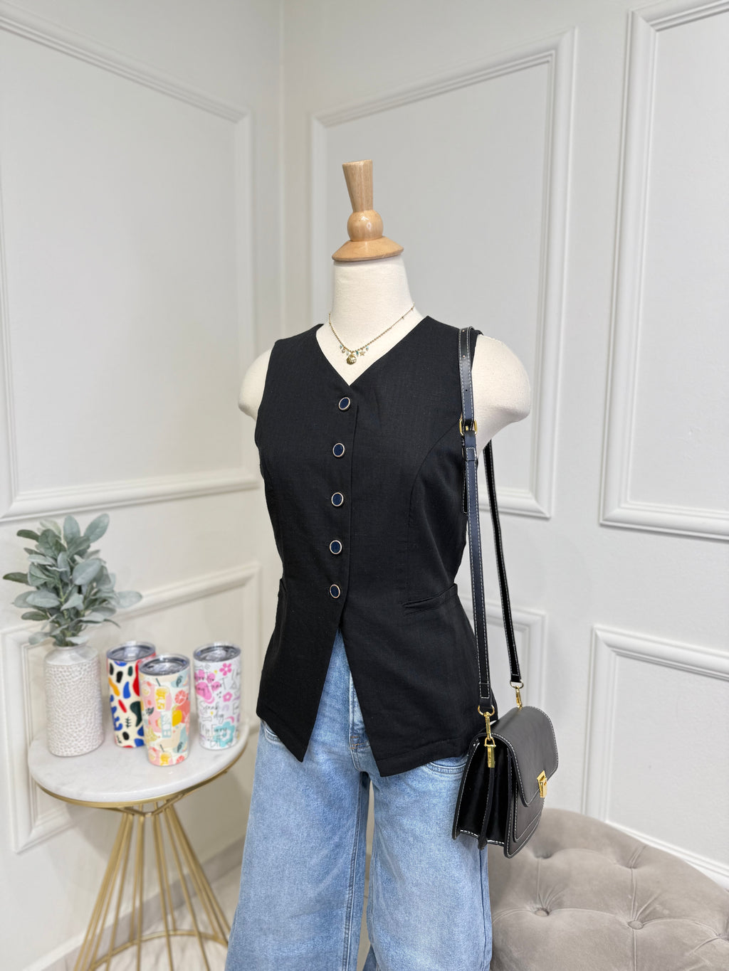 Black vest