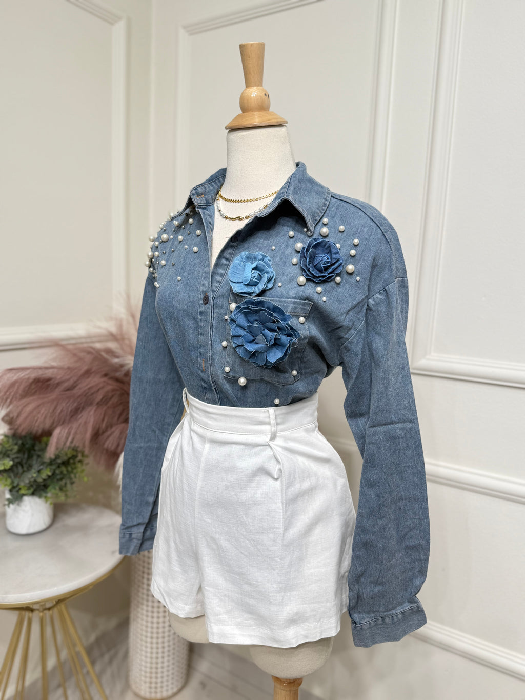 Old Denim Blouse