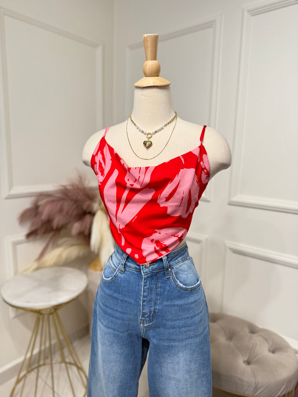 Stylish red top