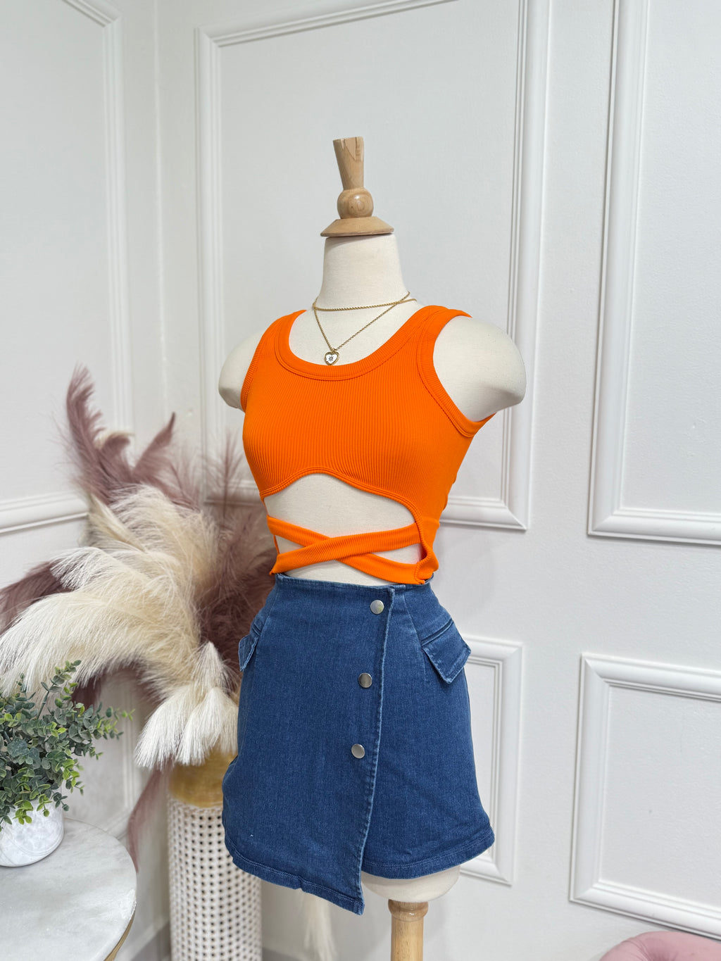 Orange top 2 ways