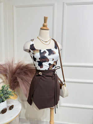 Brown Skort