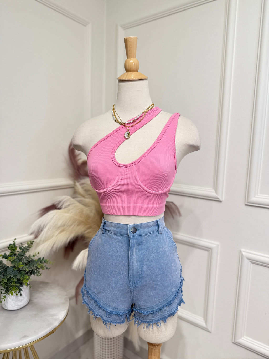 Pink top one size