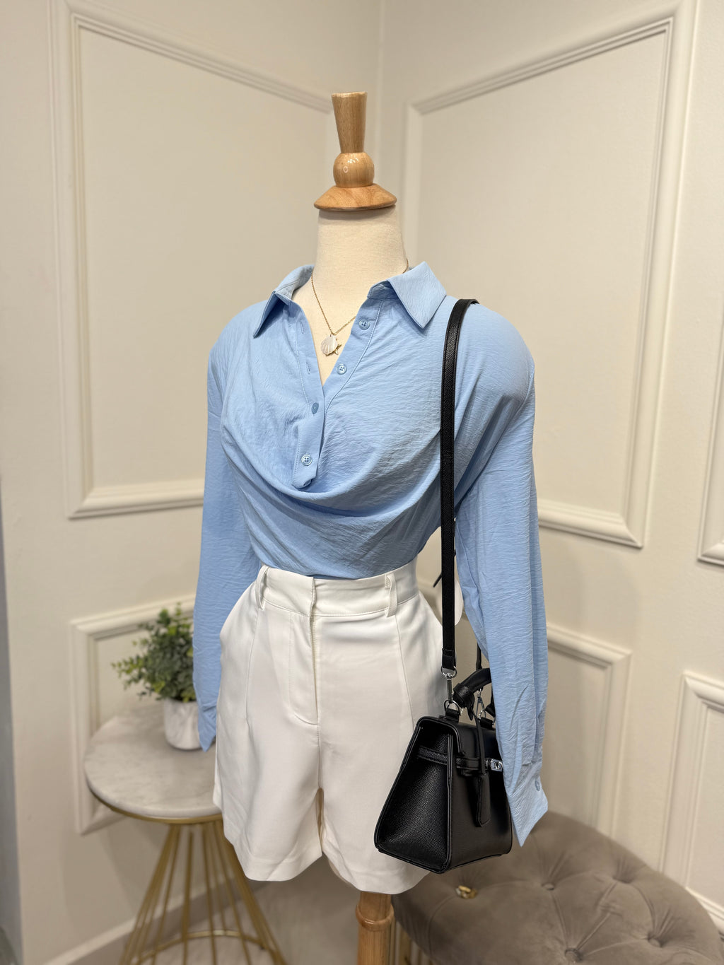 Elegant blouse sky