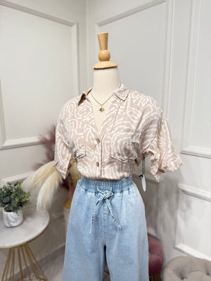 Cream blouse