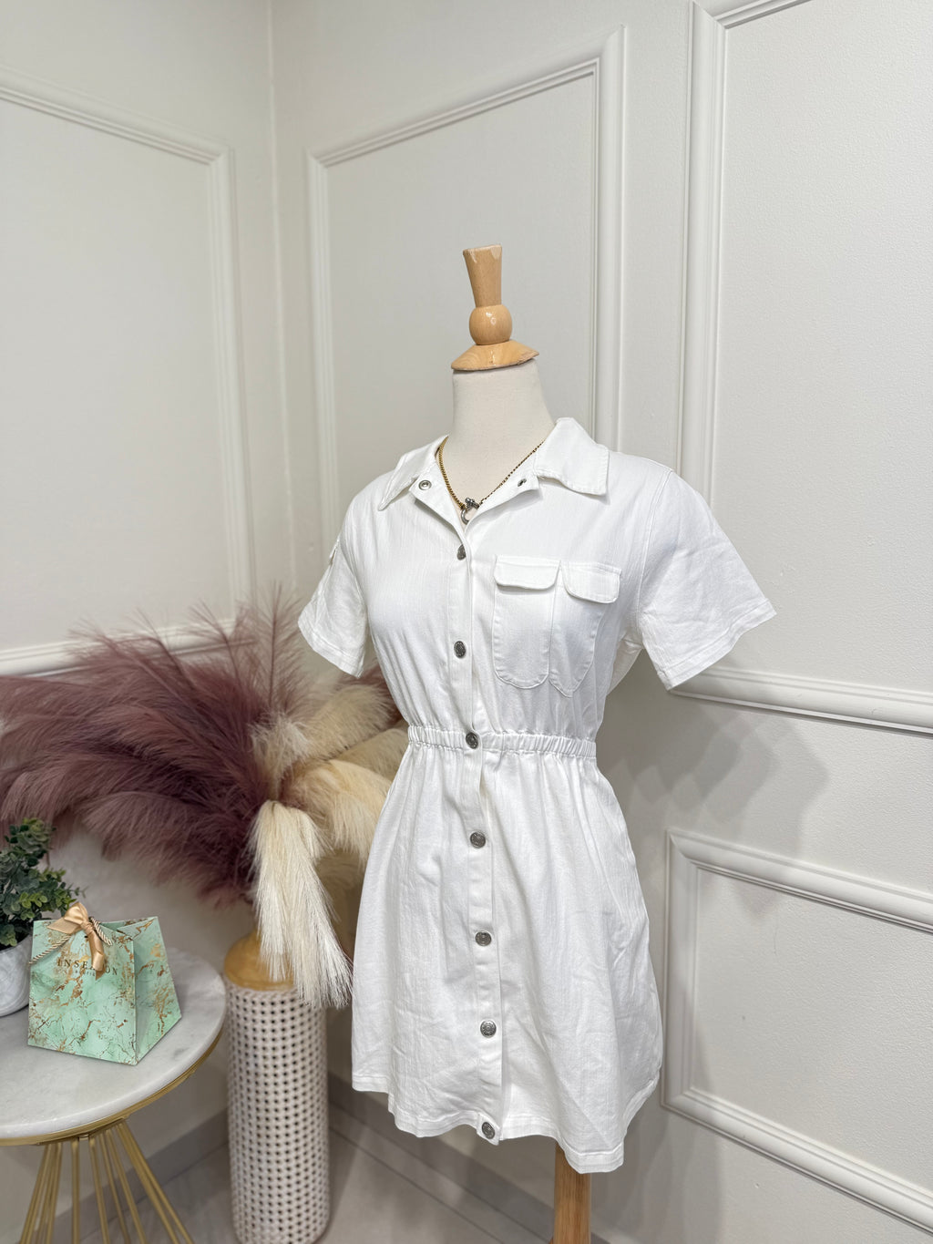 Casual white dress