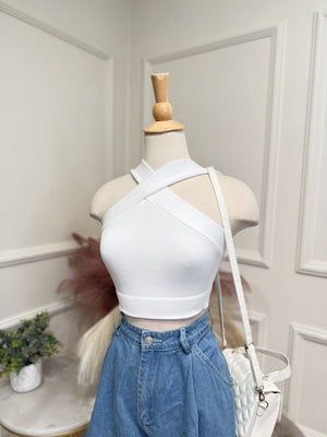White basic top