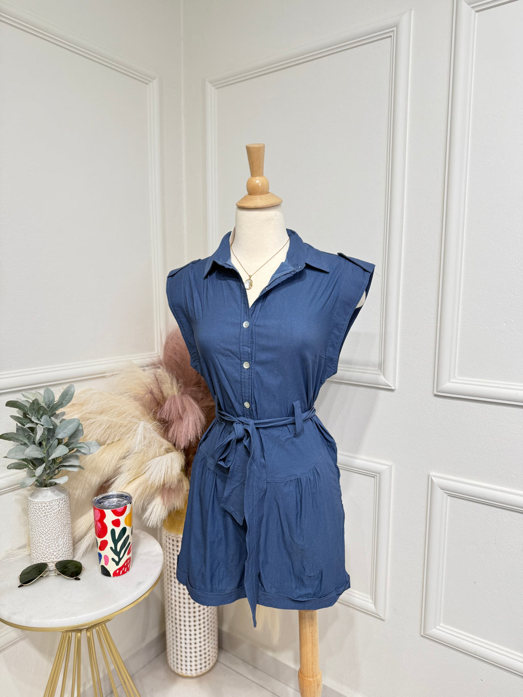 Blue romper