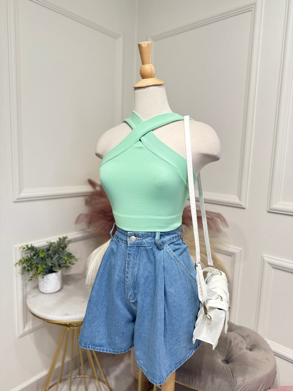 Mint basic top Onesize