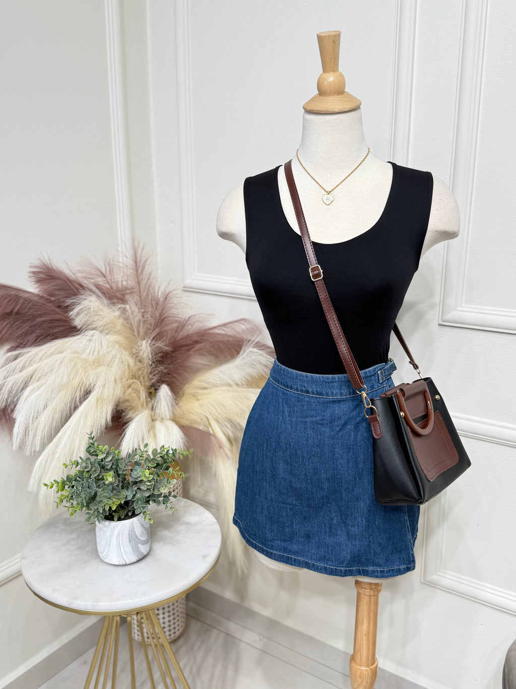 Denim Skort