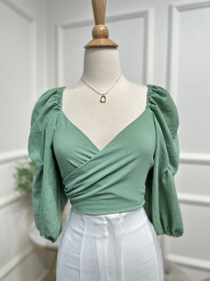 Green blouse