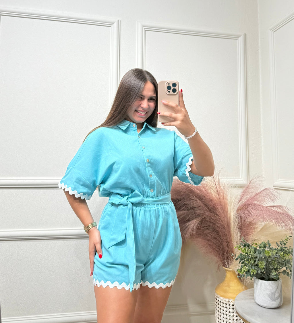 Blue Romper