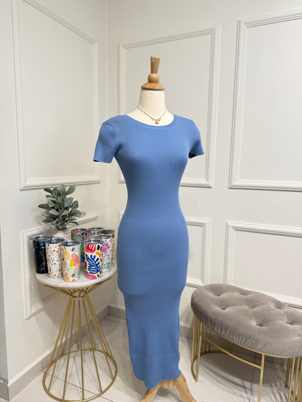Blue dress