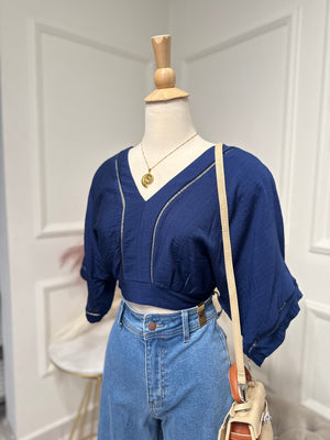 Bohemian Navy Top