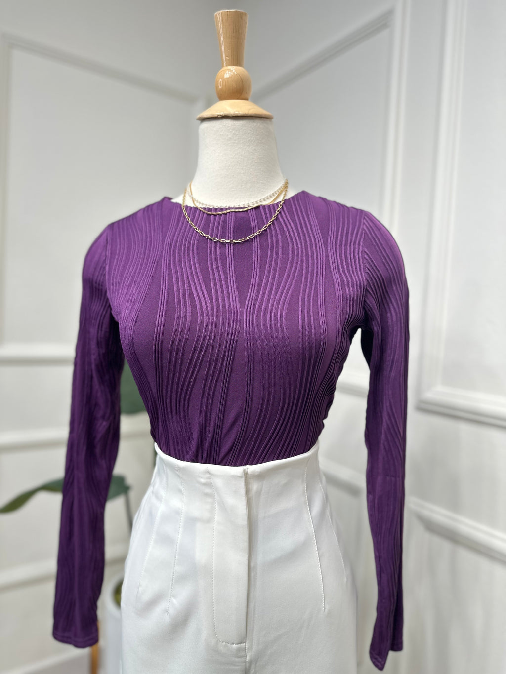 Velvet Purple Blouse