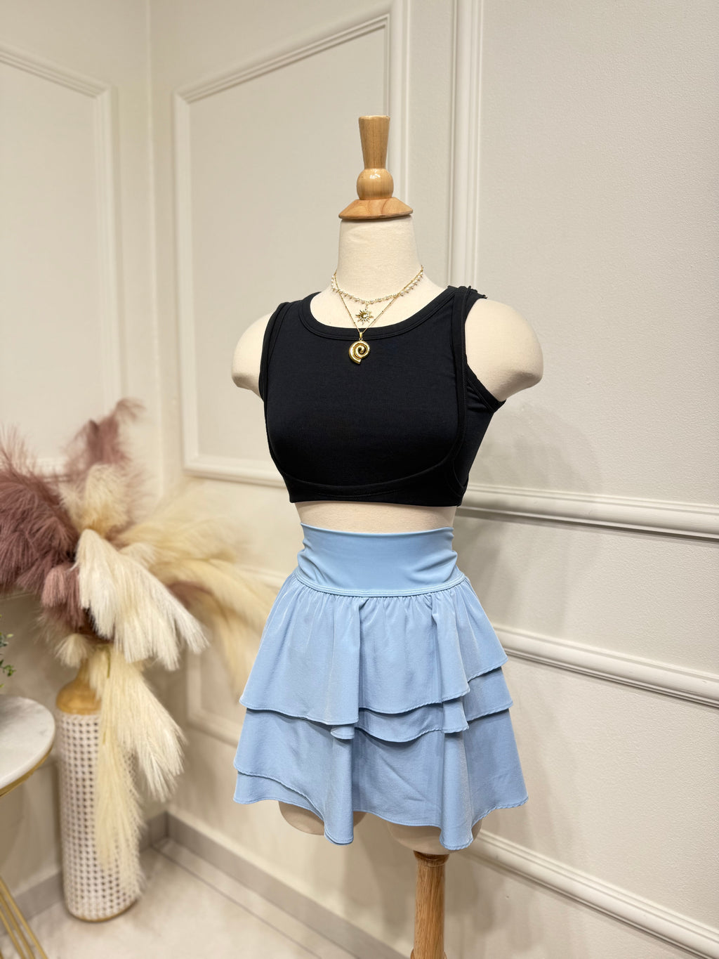 Blue skort