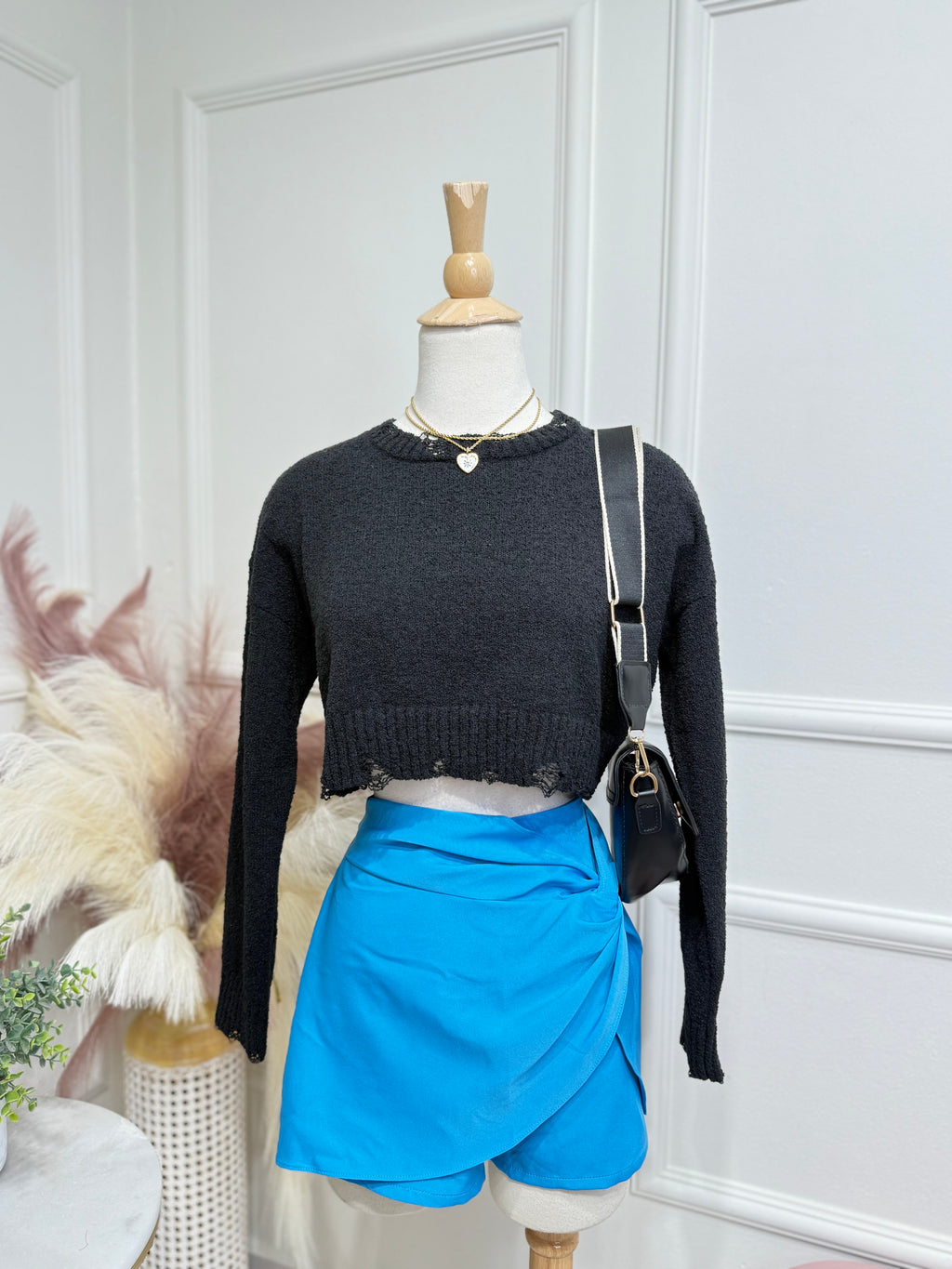 Blue skort