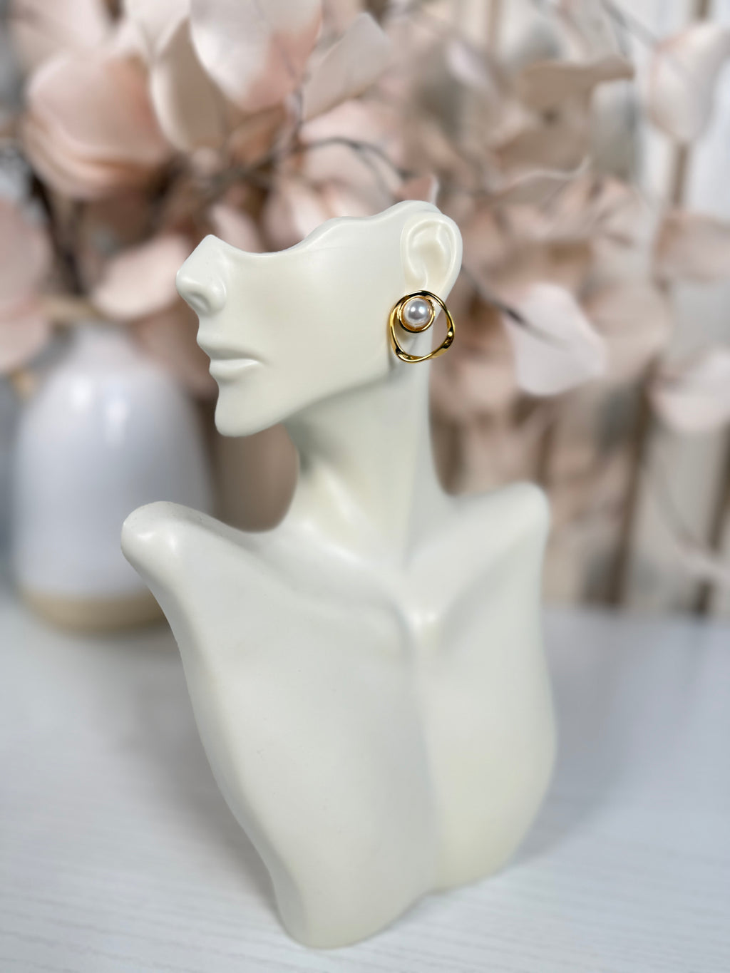 Gold & Pearl Earrings