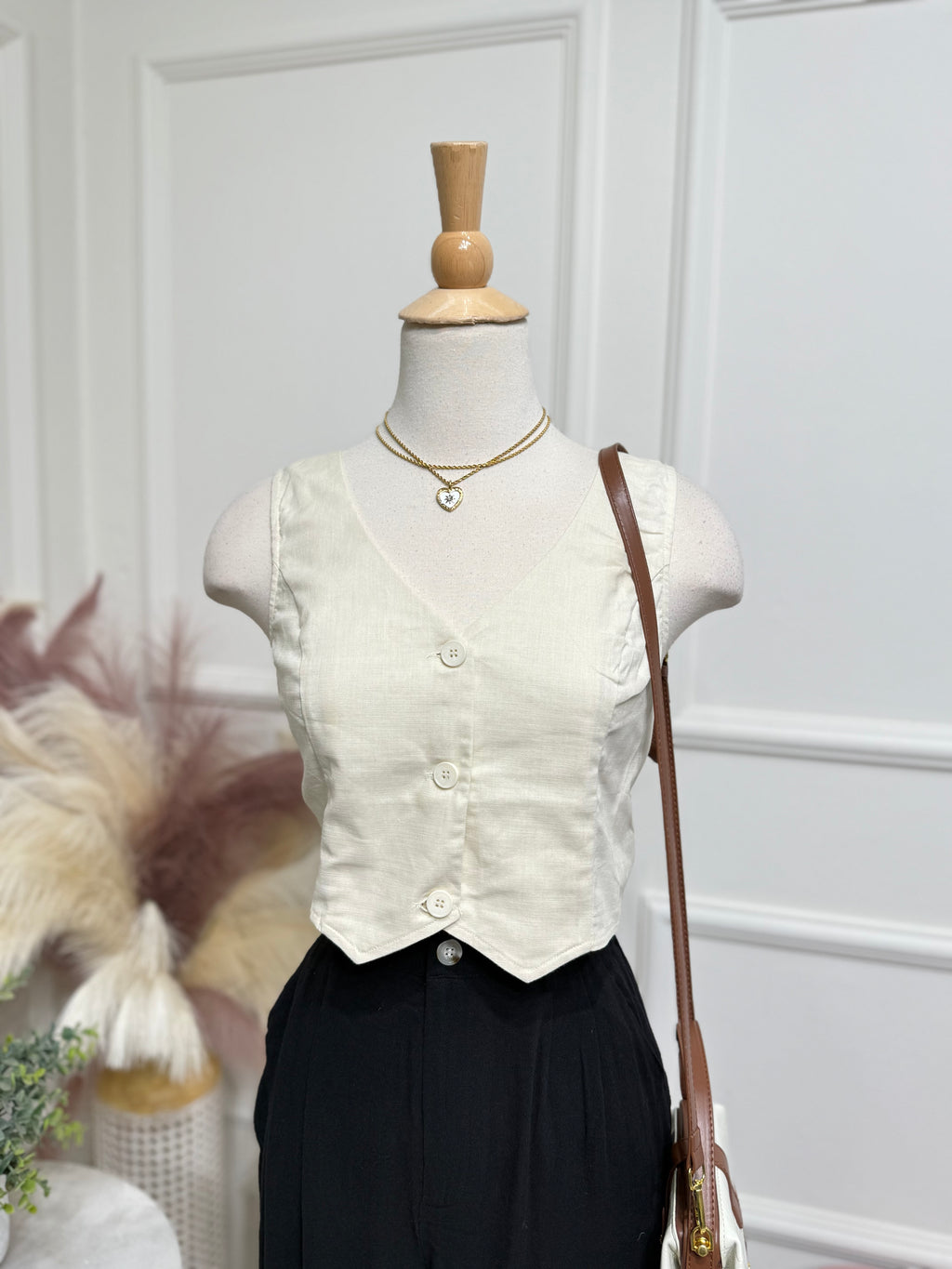 Ivory vest