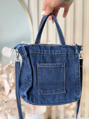 Dark denim purse